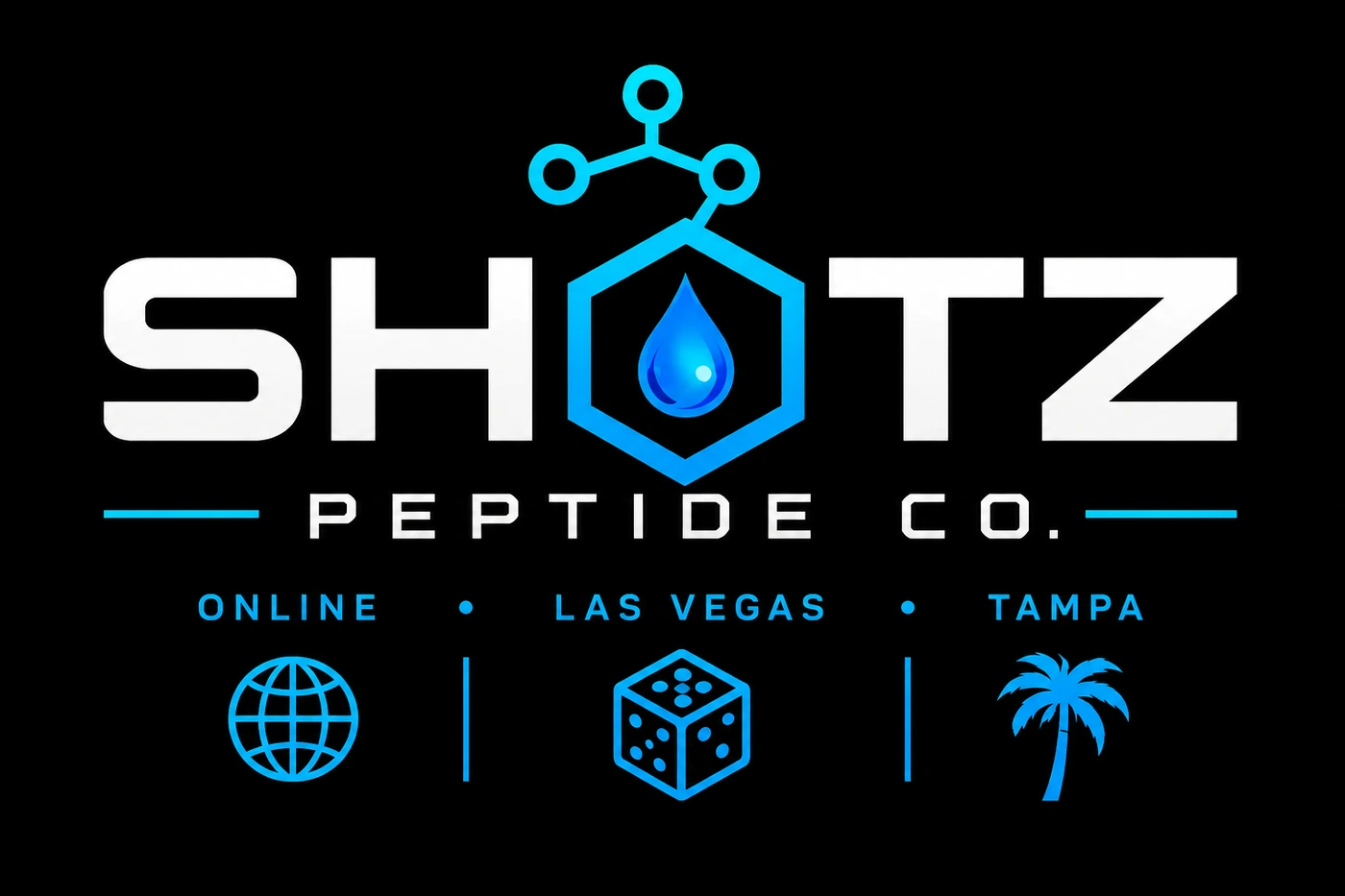 Shotz Peptide Co. Las Vegas and Tampa brand mark