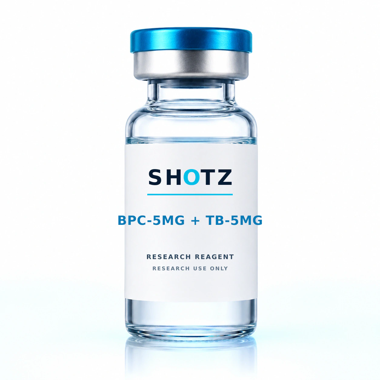 BPC 5mg + TB 5mg research reagent vial