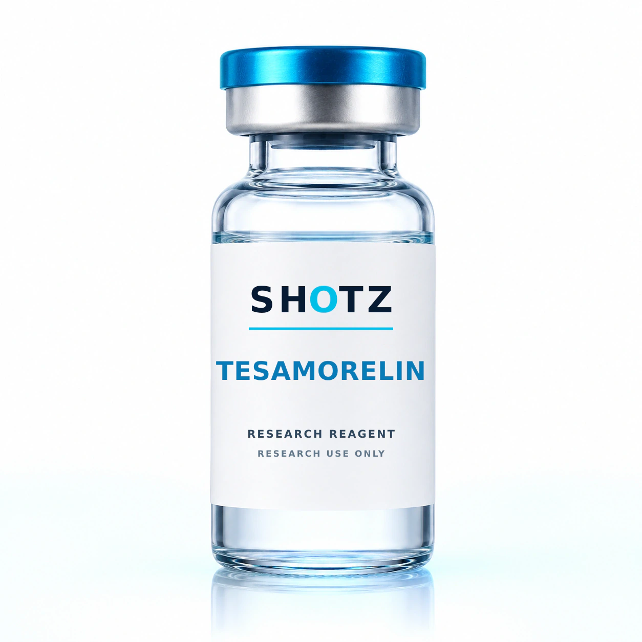 Tesamorelin research reagent vial